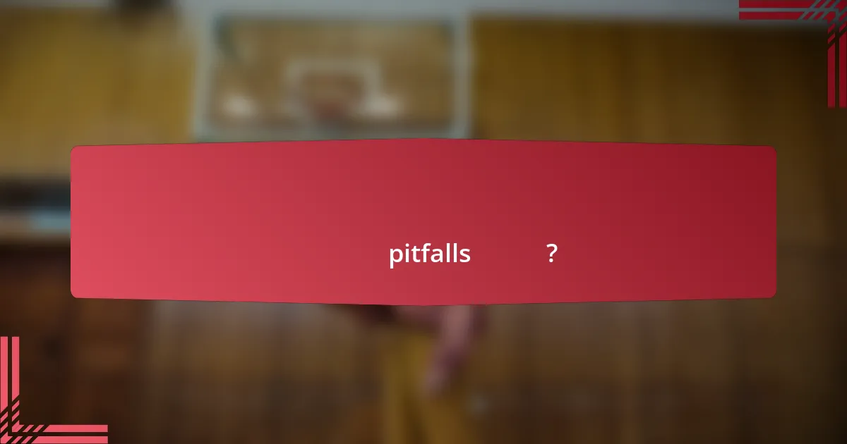 খেলোয়াড় বিশ্লেষণের ব্যাখ্যায় সাধারণ pitfalls কী কী?